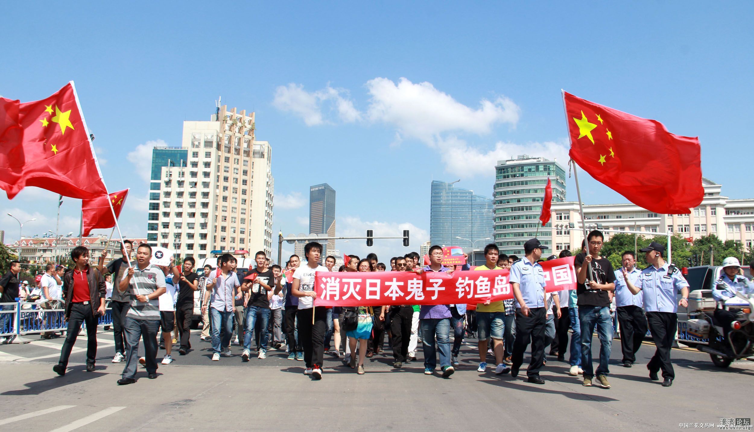 直击 南通 反日大游行-茶余兰后-中国兰花交易网社区