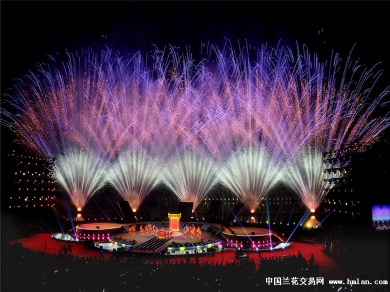 请欣赏浏阳烟花节上的焰火晚会-以兰会友-中国