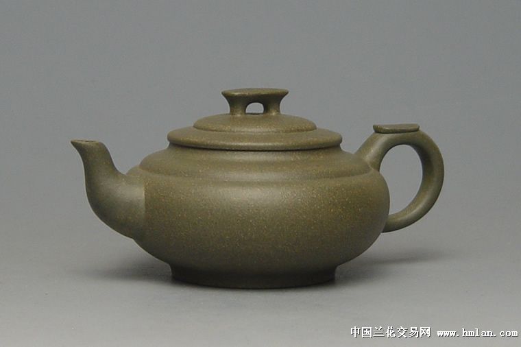 青段泥做成的秦权壶和上新桥-茶艺茶道-中国兰