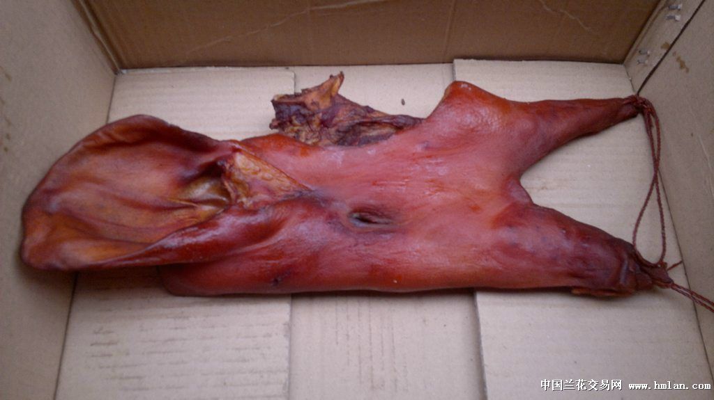 四川特产烟熏腊猪脸腊猪头肉