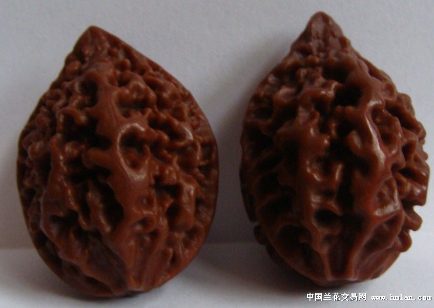 文玩核桃,十年老楸 完全玉化,不看后悔!-茶余兰