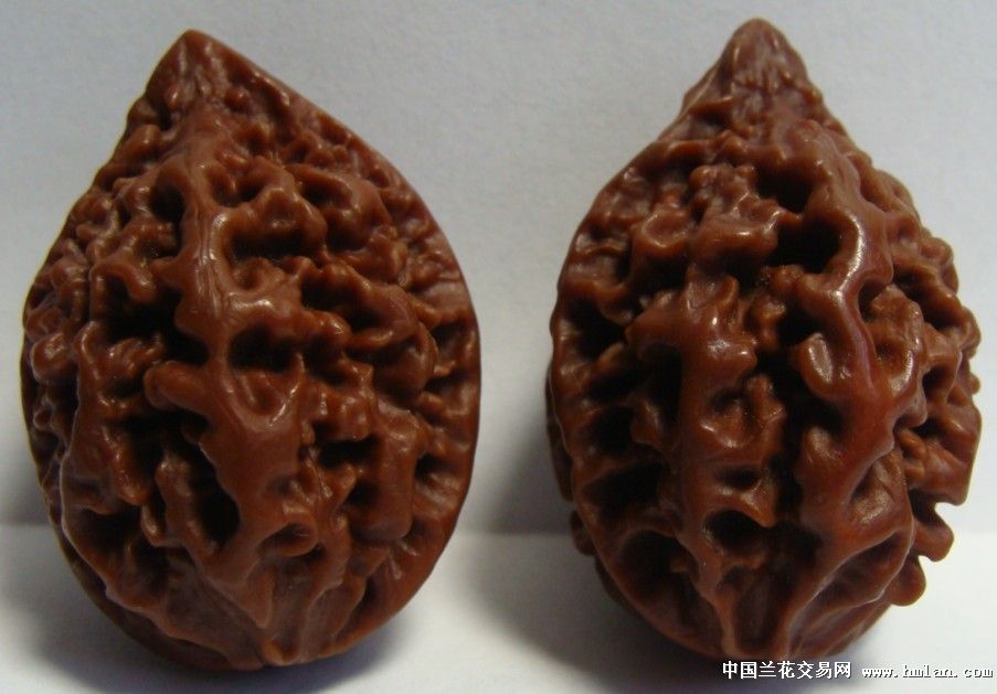 文玩核桃,十年老楸 完全玉化,不看后悔!-茶余兰