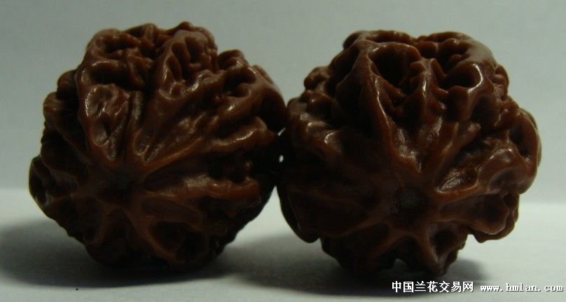 文玩核桃,十年老楸 完全玉化,不看后悔!-茶余兰