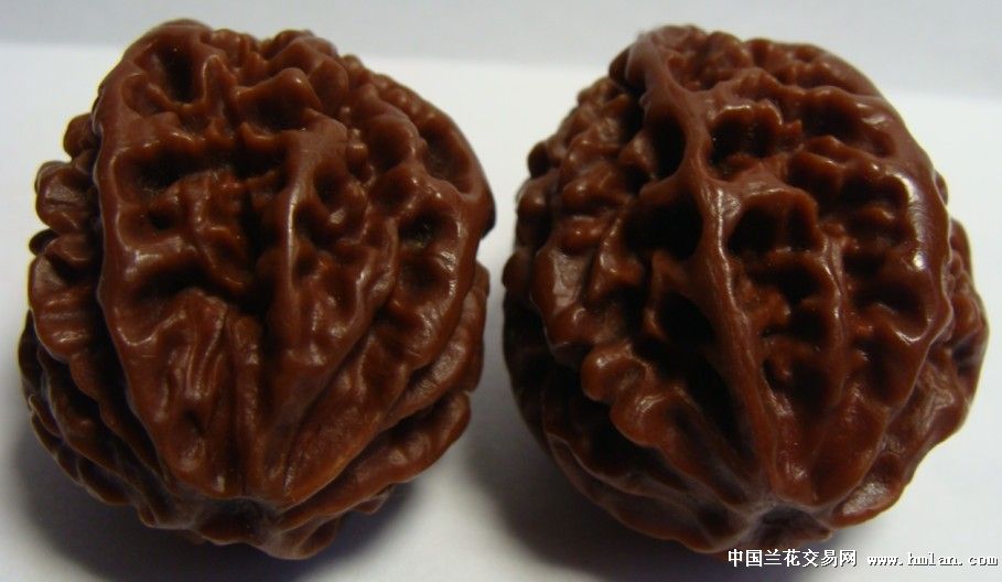 文玩核桃,十年老楸 完全玉化,不看后悔!-茶余兰